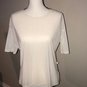 Lululemon sheer t-shirt, very cute over a tank